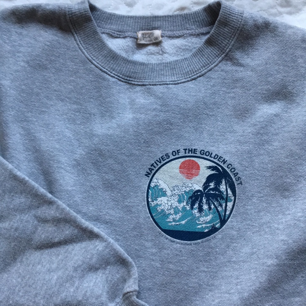 brandy melville graphic crew neck